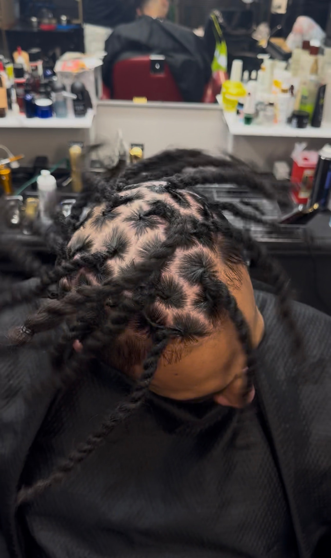 Overhead detail of a loc parting foundation with individually twisted roots